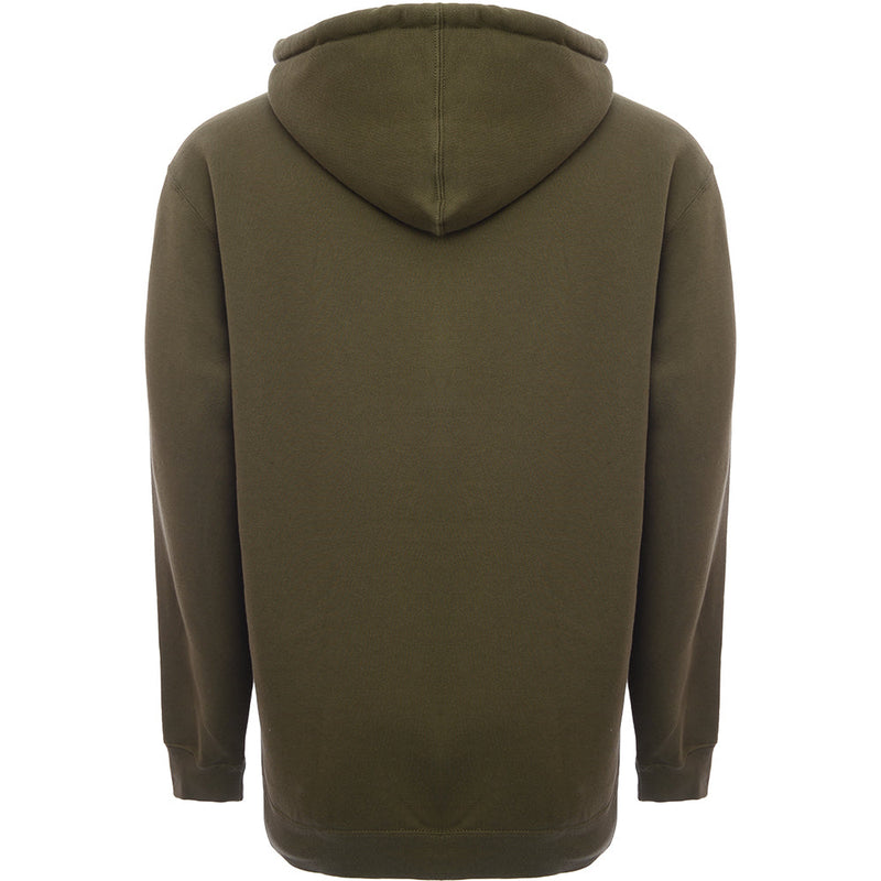 Mens FKN Awesome Cut Out Logo Hoodie in Army