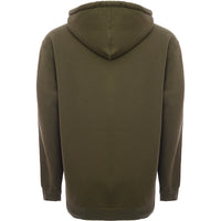 Mens FKN Awesome Cut Out Logo Hoodie in Army