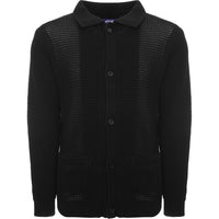 Mens FKN Awesome Library Knit Shirt in Black