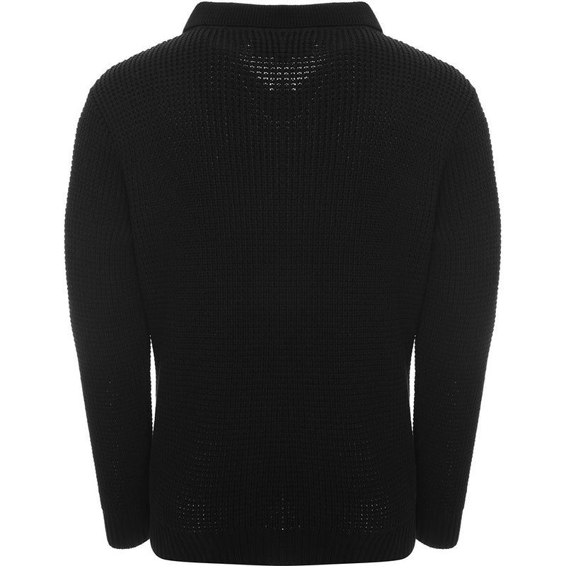 Mens FKN Awesome Library Knit Shirt in Black