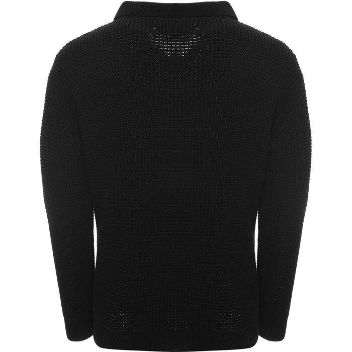 Mens FKN Awesome Library Knit Shirt in Black