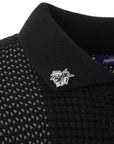 Mens FKN Awesome Library Knit Shirt in Black