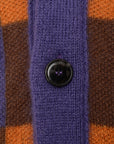 Mens Drôle de Monsieur Floral Mohair Crew Knit in Orange