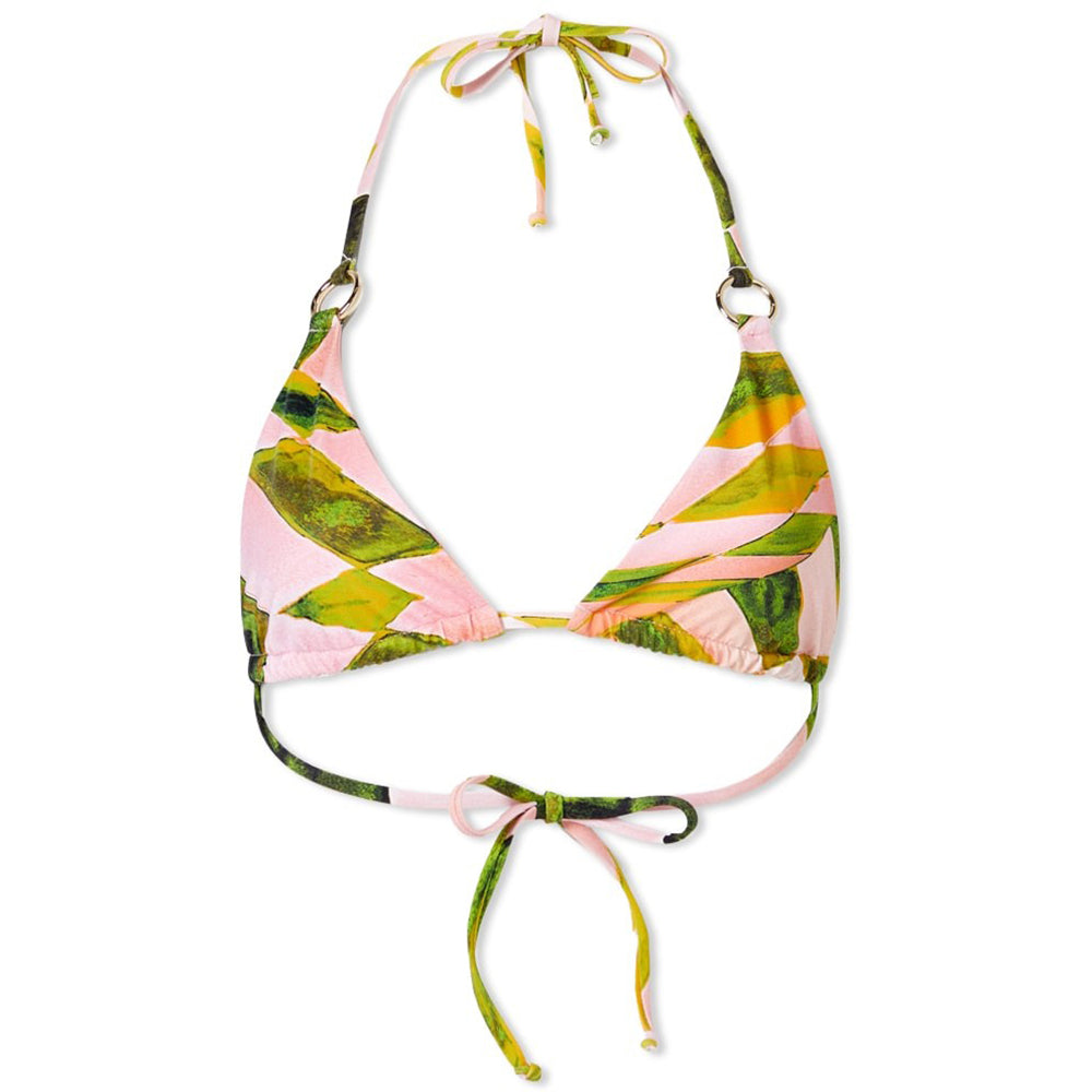 Womens Louisa Ballou Mini Ring Triangle Bikini Top