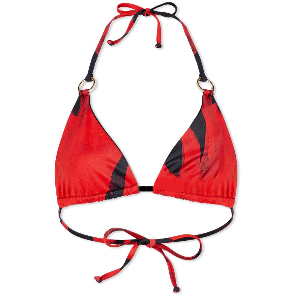Womens Louisa Ballou Mini Ring Triangle Bikini Top