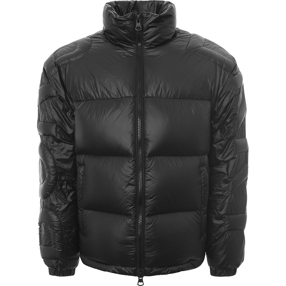 Mens Burberry Ladock Sleeve Logo Down Jacket in Black