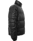 Mens Burberry Ladock Sleeve Logo Down Jacket in Black