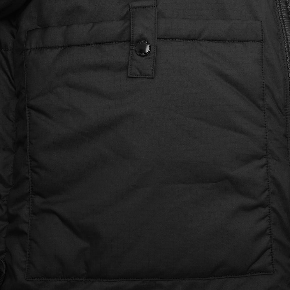 Mens Burberry Ladock Sleeve Logo Down Jacket in Black