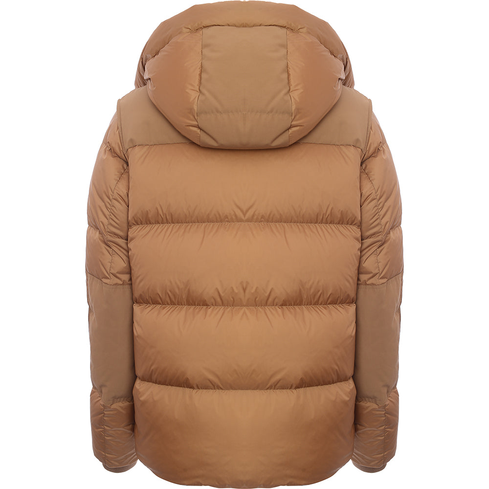 Mens Burberry Leeds Down Jacket in Beige