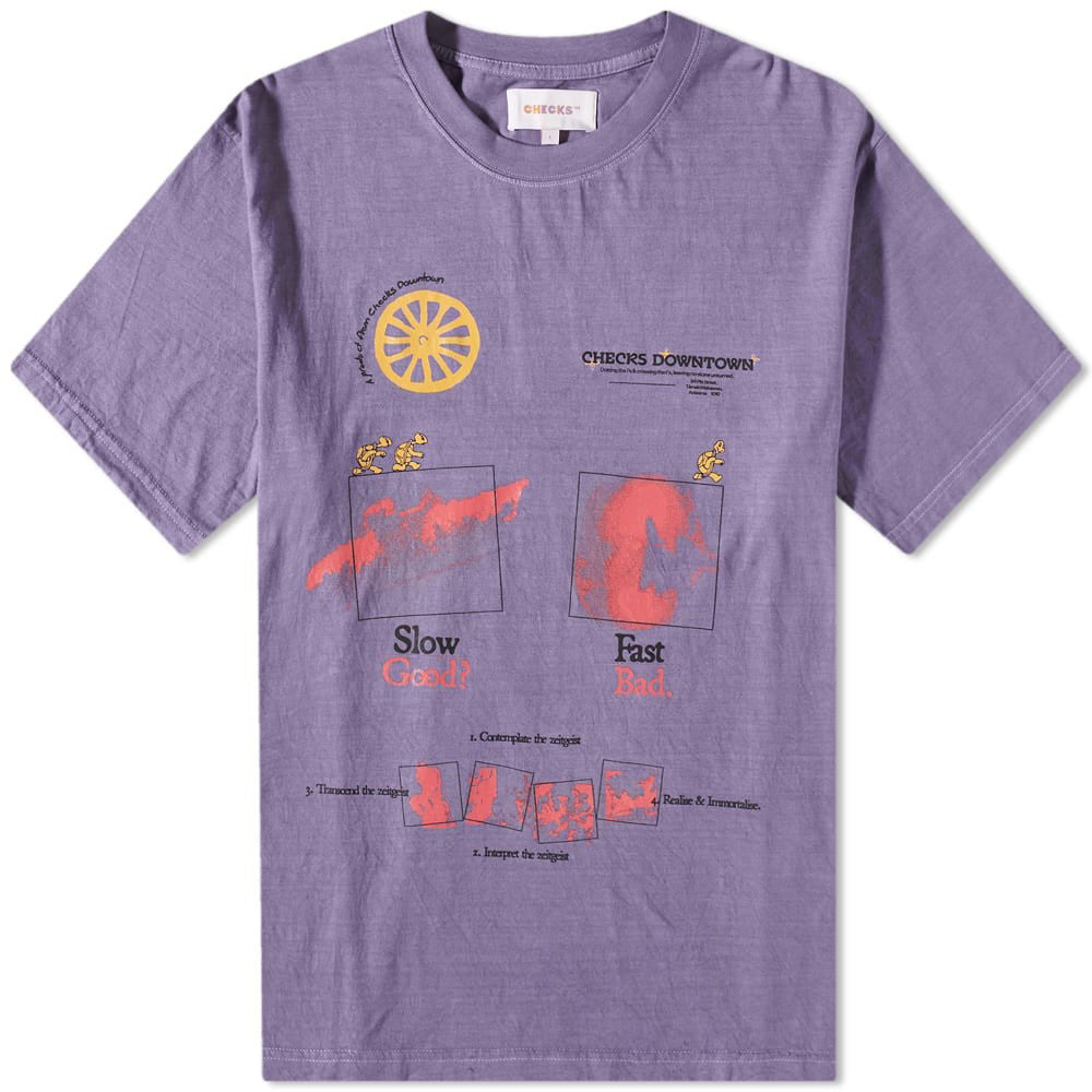 Mens Checks Downtown Good Clothes Made Slow T-Shirt