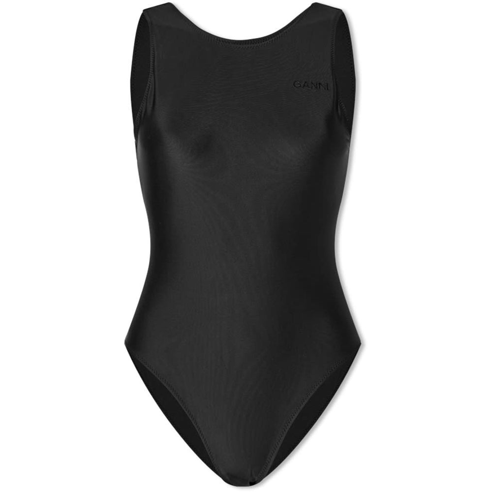 Womens GANNI Recycled Core Sporty Swimsuit