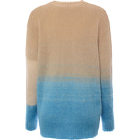 Womens Off-White Helvetica Logo Mohair Jumper in Multicoloured