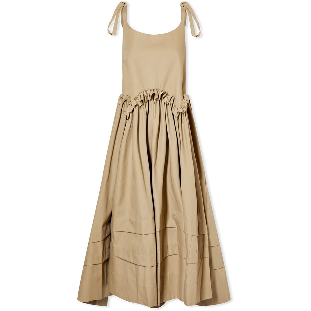 Womens Sandy Liang Ischia Shoulder Tie Dress