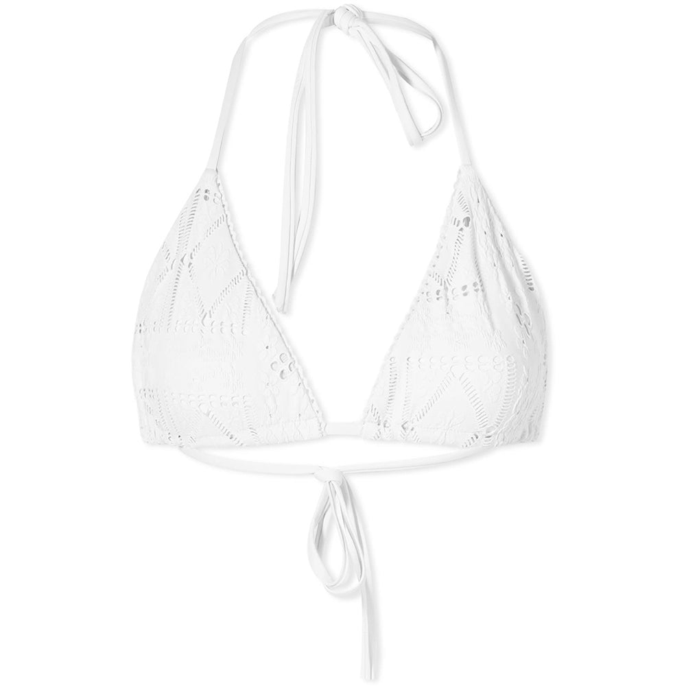 Womens Frankies Bikinis Tia Patchwork Bikini Top