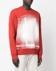 A-Cold-Wall Mens Red Exposure Knit Crew Sweater