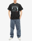 Awake Mens Peanuts Printed T Blk In Black