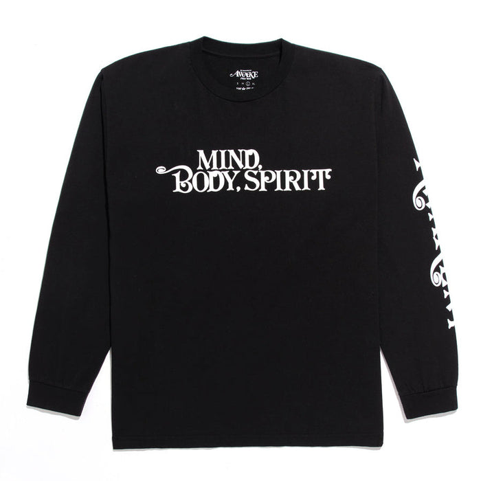 Awake Men's Black Mind Body Long Sleeve Shirt