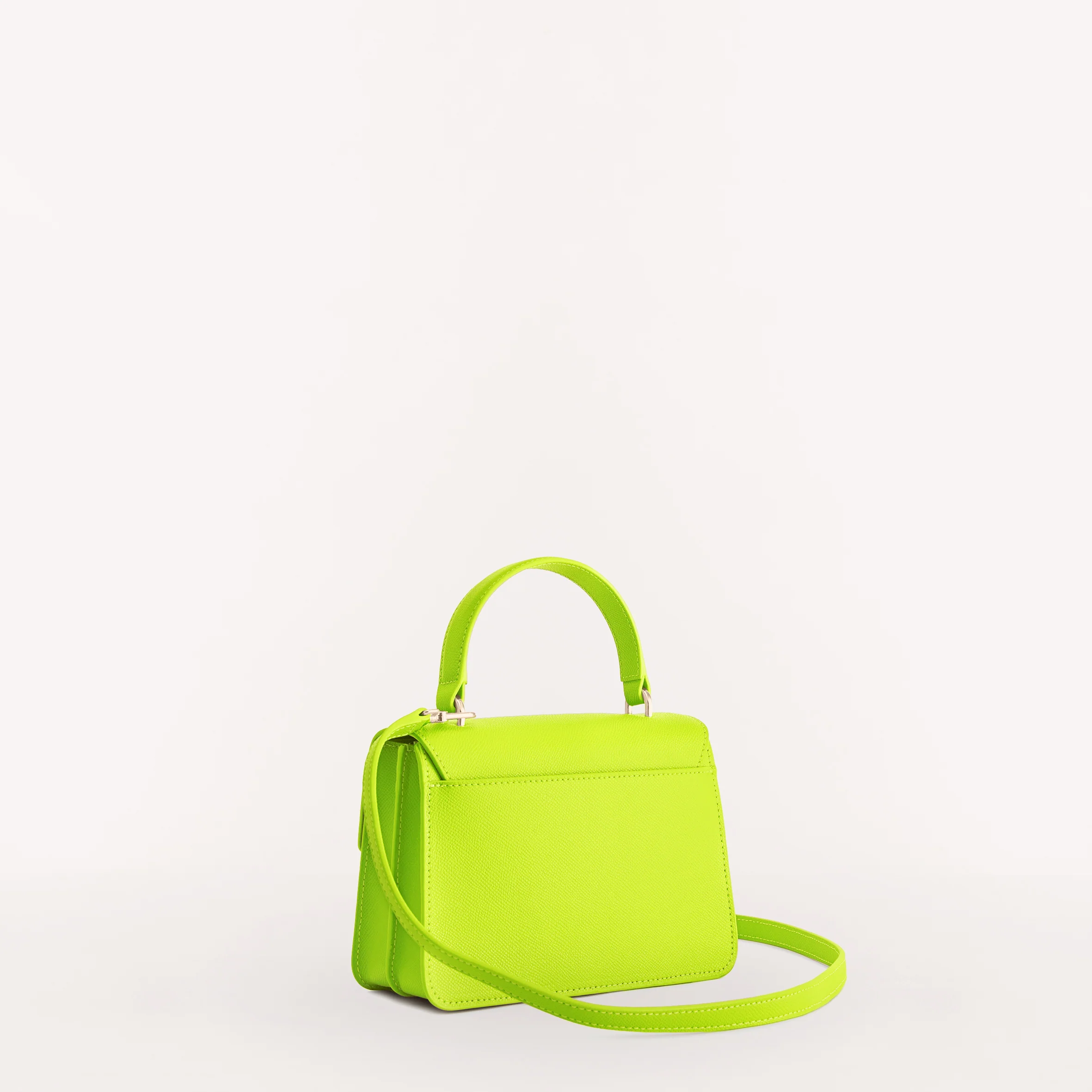 BELLA MINI TOP HANDLE IN YELLOW FLUO