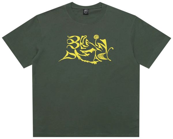 Brain Dead Men's Green New Age T-Shirt