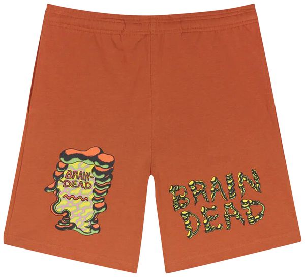 Brain Dead Men's Orange Tetsunori Shorts