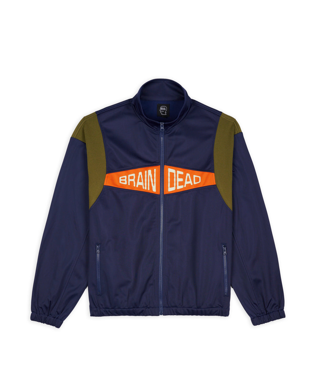 Brain-Dead Mens Alonzo Navy Track Jacket