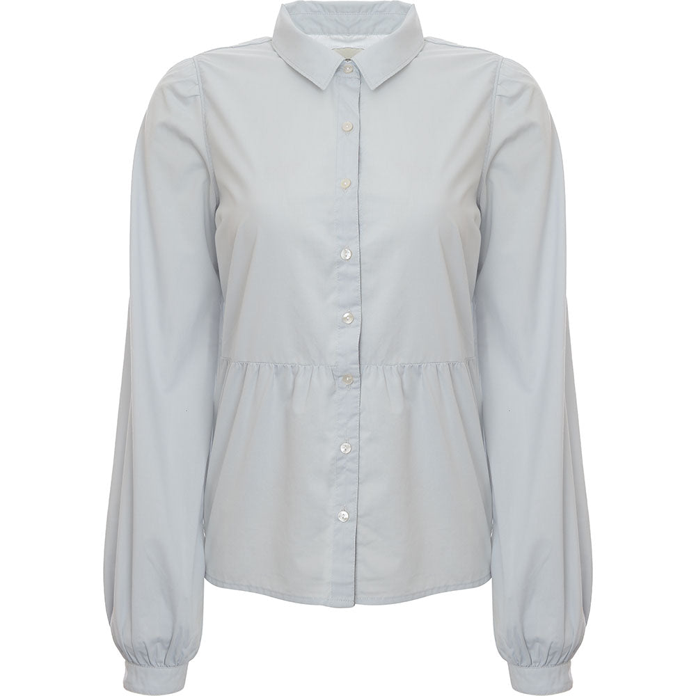 Abercrombie & Fitch Women's Blue Stripe Trapeze Shirt