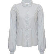 Abercrombie & Fitch Women's Blue Stripe Trapeze Shirt