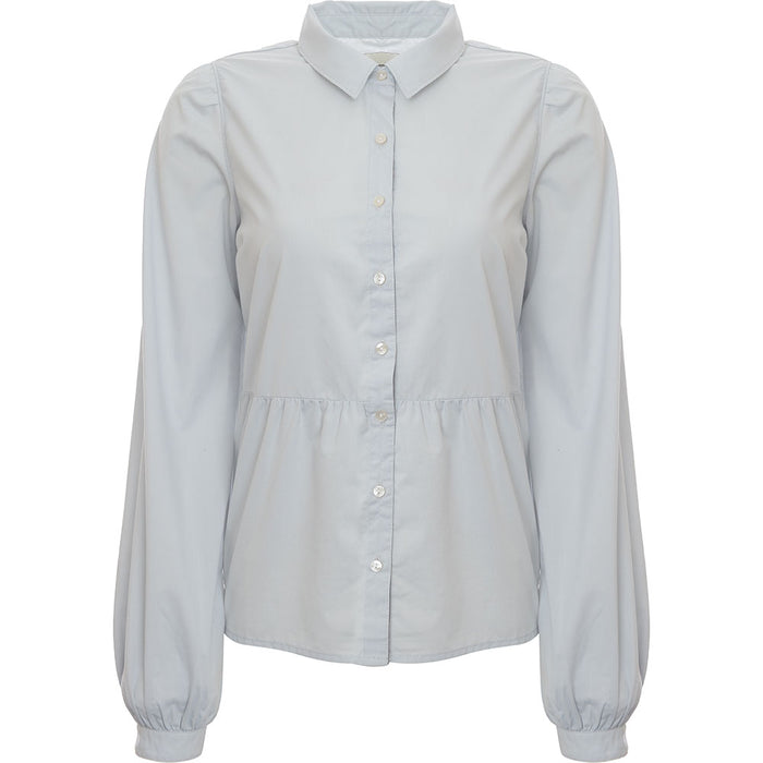 Abercrombie & Fitch Women's Blue Stripe Trapeze Shirt