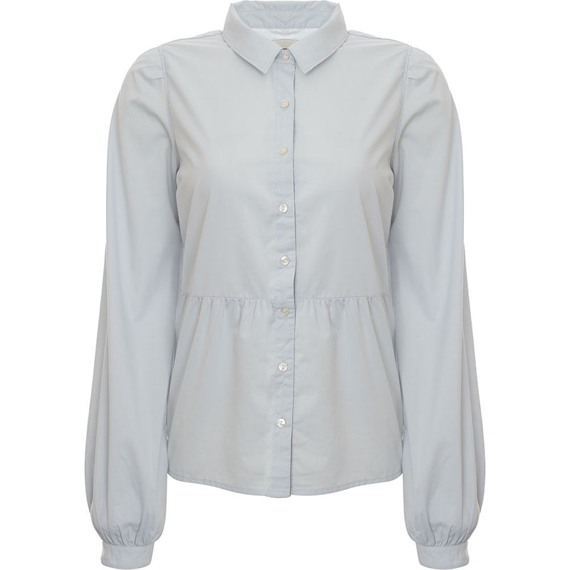 Abercrombie & Fitch Women's Blue Stripe Trapeze Shirt