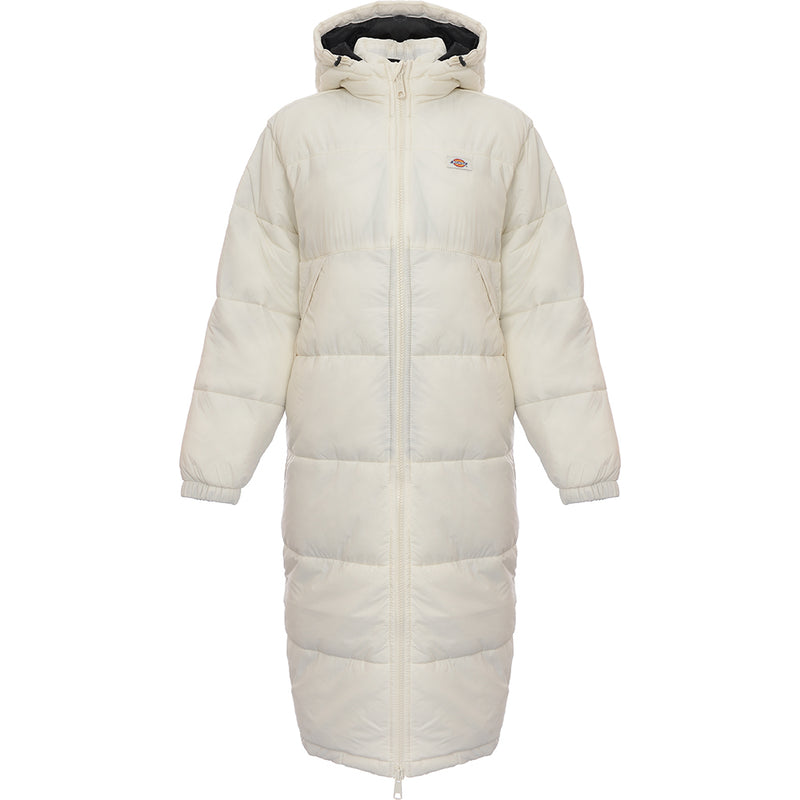 Dickies Women's Cream New Atlanta Long Puffer Coat