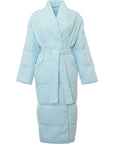 Envii Women's Baby Blue Padded Maxi Coat With Belt