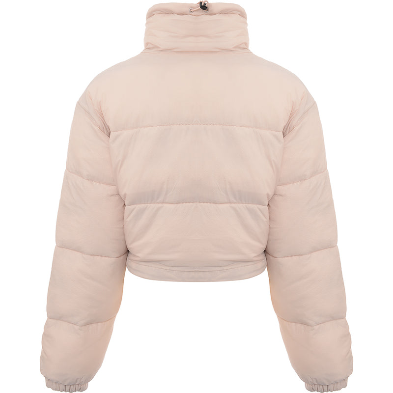 Dickies Women's Pink Alatna Cropped Puffer Jacket