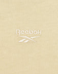 Reebok Women's Beige Central Logo Cropped T-Shirt