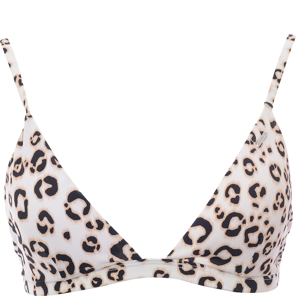 Superdry Women's Leopard Print Nevada Triangle Bikini Top