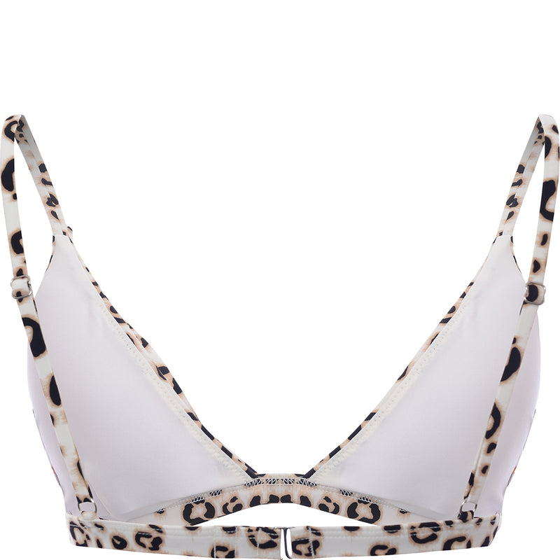 Superdry Women's Leopard Print Nevada Triangle Bikini Top