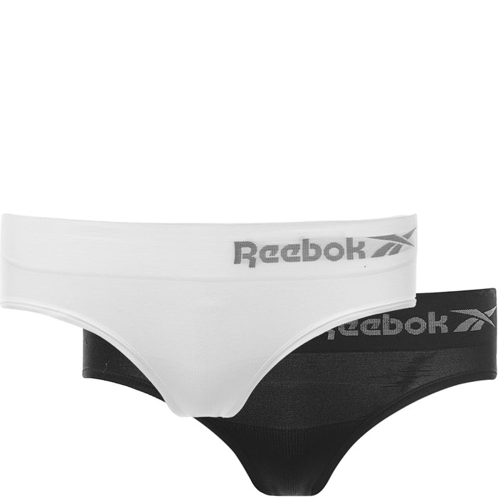 Reebok Womens Black 2 Pack Seamless Brief