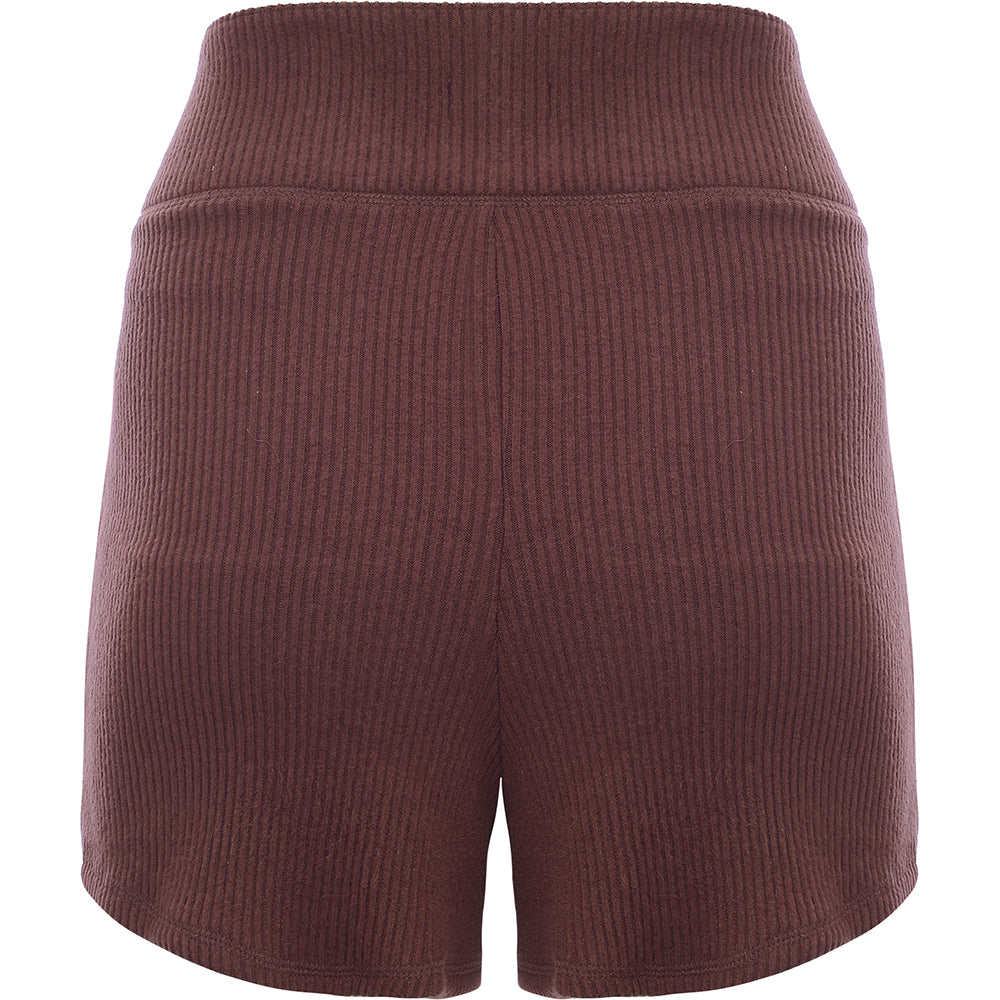 Abercrombie & Fitch Women's Dark Brown Knitted Short