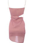 Jaded Rose Women's Pink Sparkle Wrap Front Bandeau Mini Dress