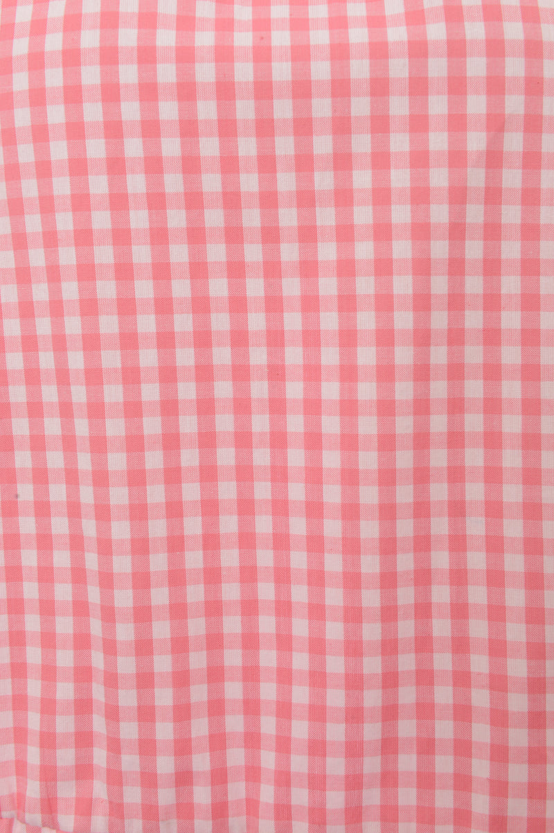 Influence Women's Pink Gingham Tie Front Midi Dress