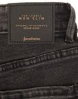 Stradivarius Women's Black Wash Cotton Slim Mom Denim Short