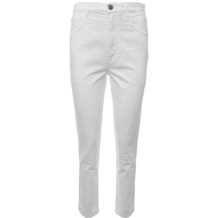 Mih Women's Mimi High Rise Straight Leg Jeans in White