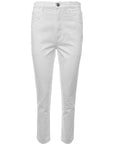 Mih Women's Mimi High Rise Straight Leg Jeans in White