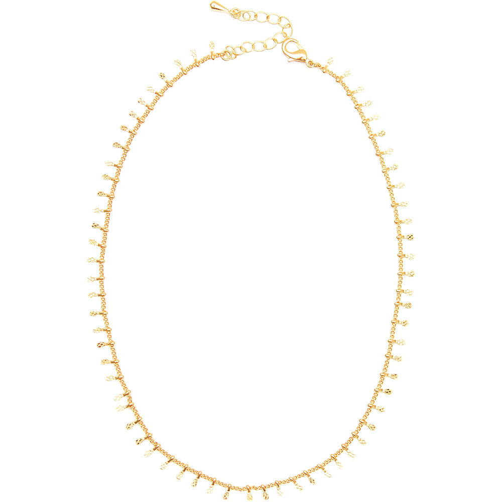 Designb London Multi Pendant Choker Necklace In Gold