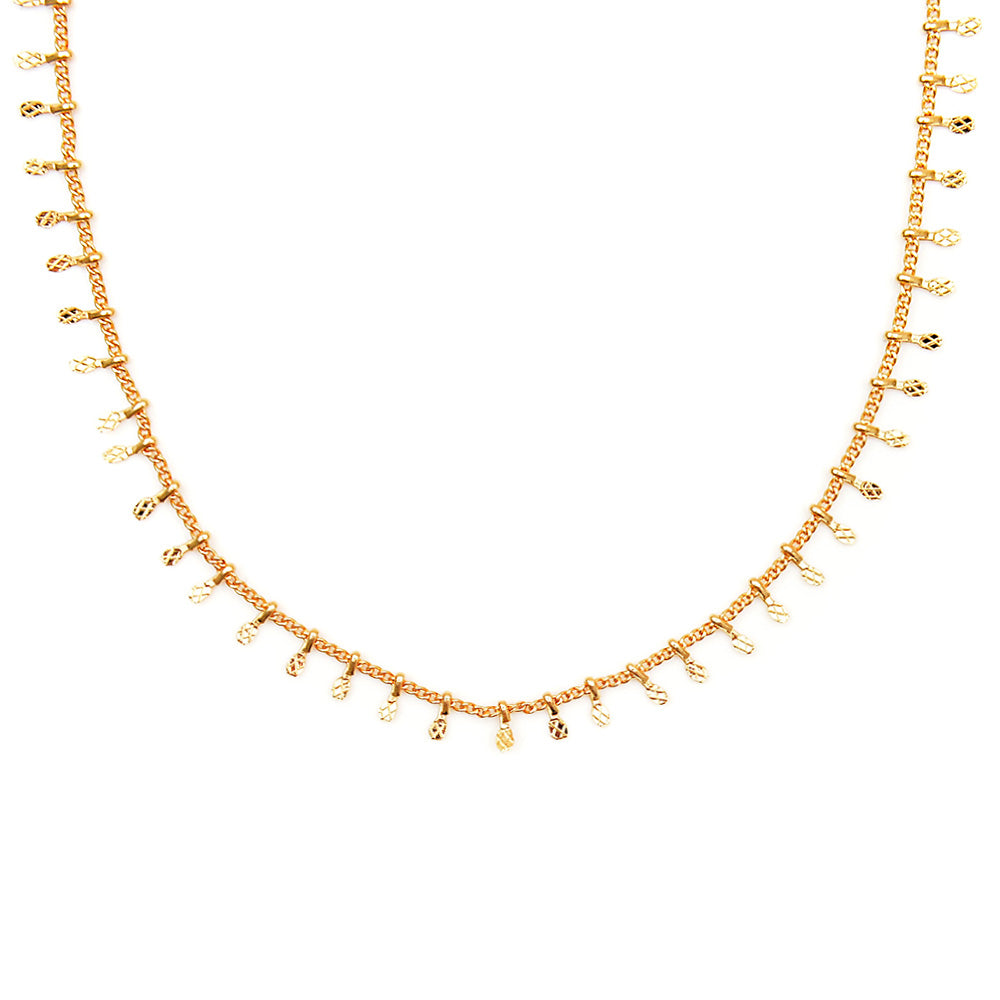 Designb London Multi Pendant Choker Necklace In Gold