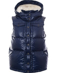 Authier Womens Taka Vest Liquid in Navy