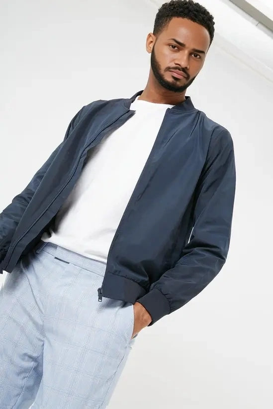 Burton Menswear Mens Navy Bomber Jacket