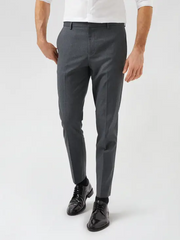 Burton Menswear Mens Mid Grey Skinny Fit Trousers
