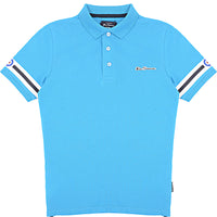 Ben Sherman Boys Blue Bar Polo