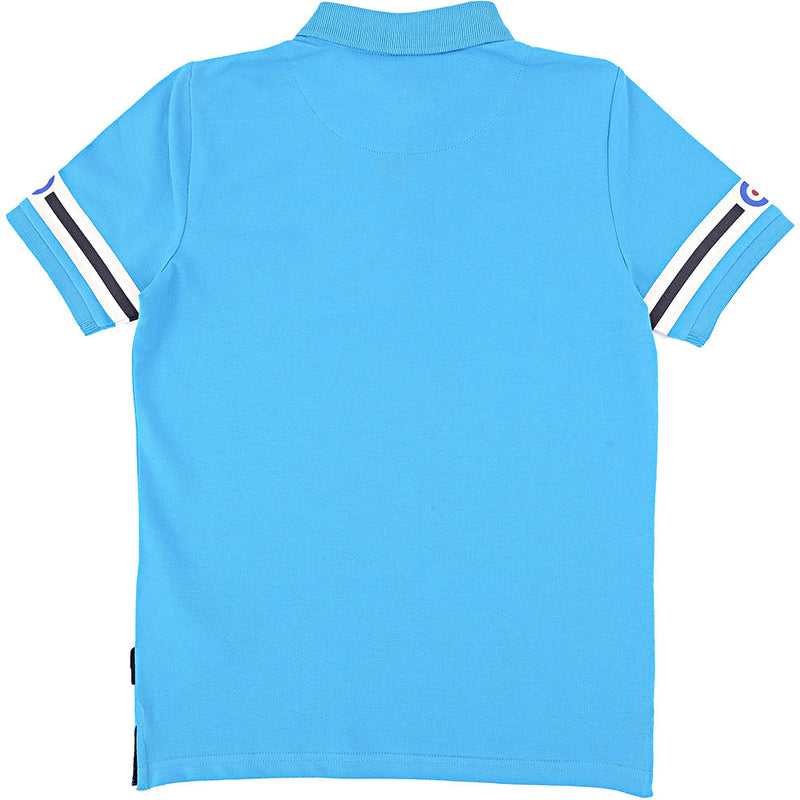 Ben Sherman Boys Blue Bar Polo