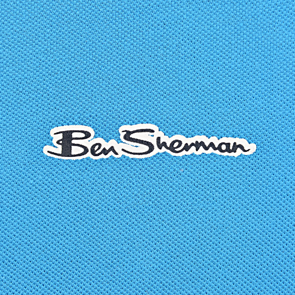 Ben Sherman Boys Blue Bar Polo